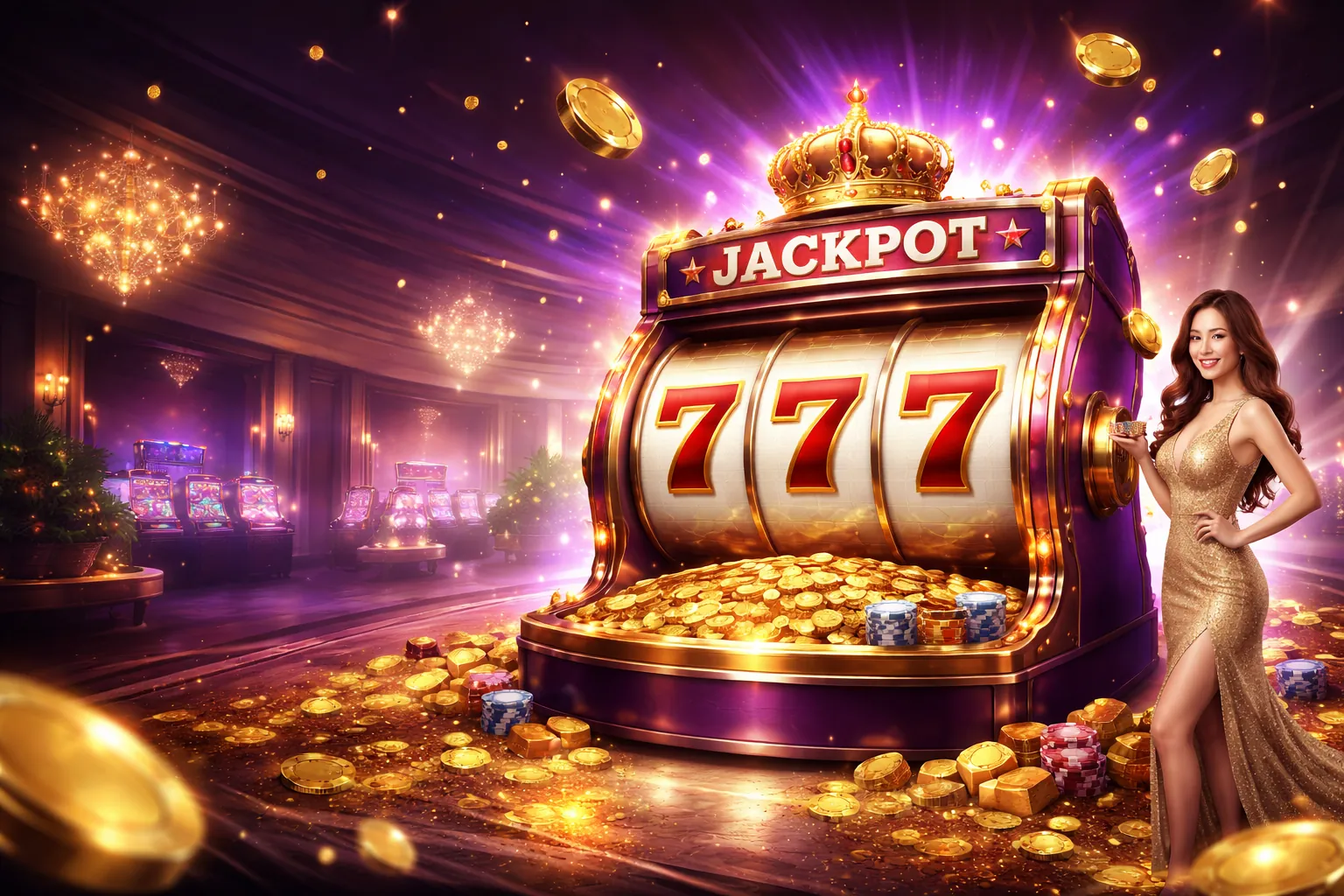 Sảnh Casino Trực Tuyến game nx88 với dealer xinh đẹp
